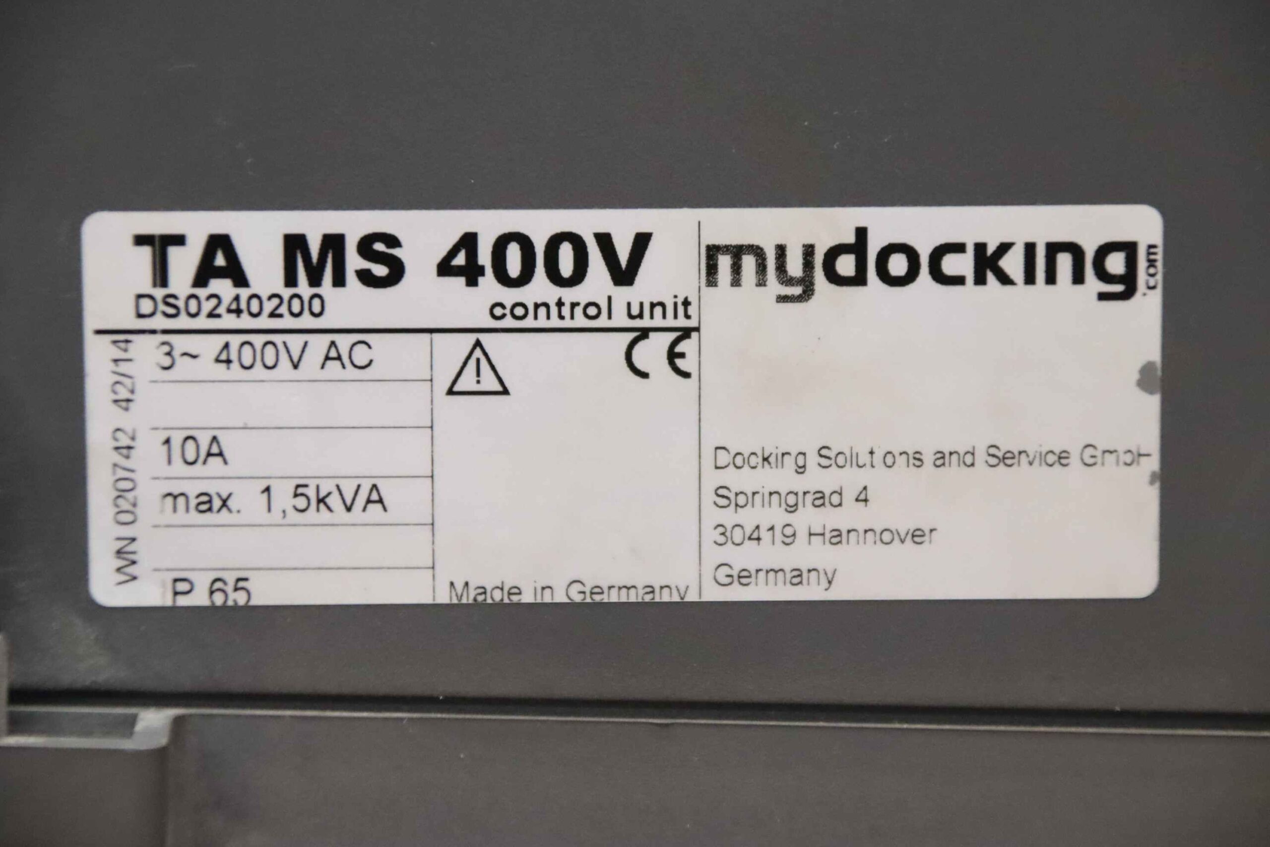 Steuerung von mydocking - TA MS 400V – Bild 4