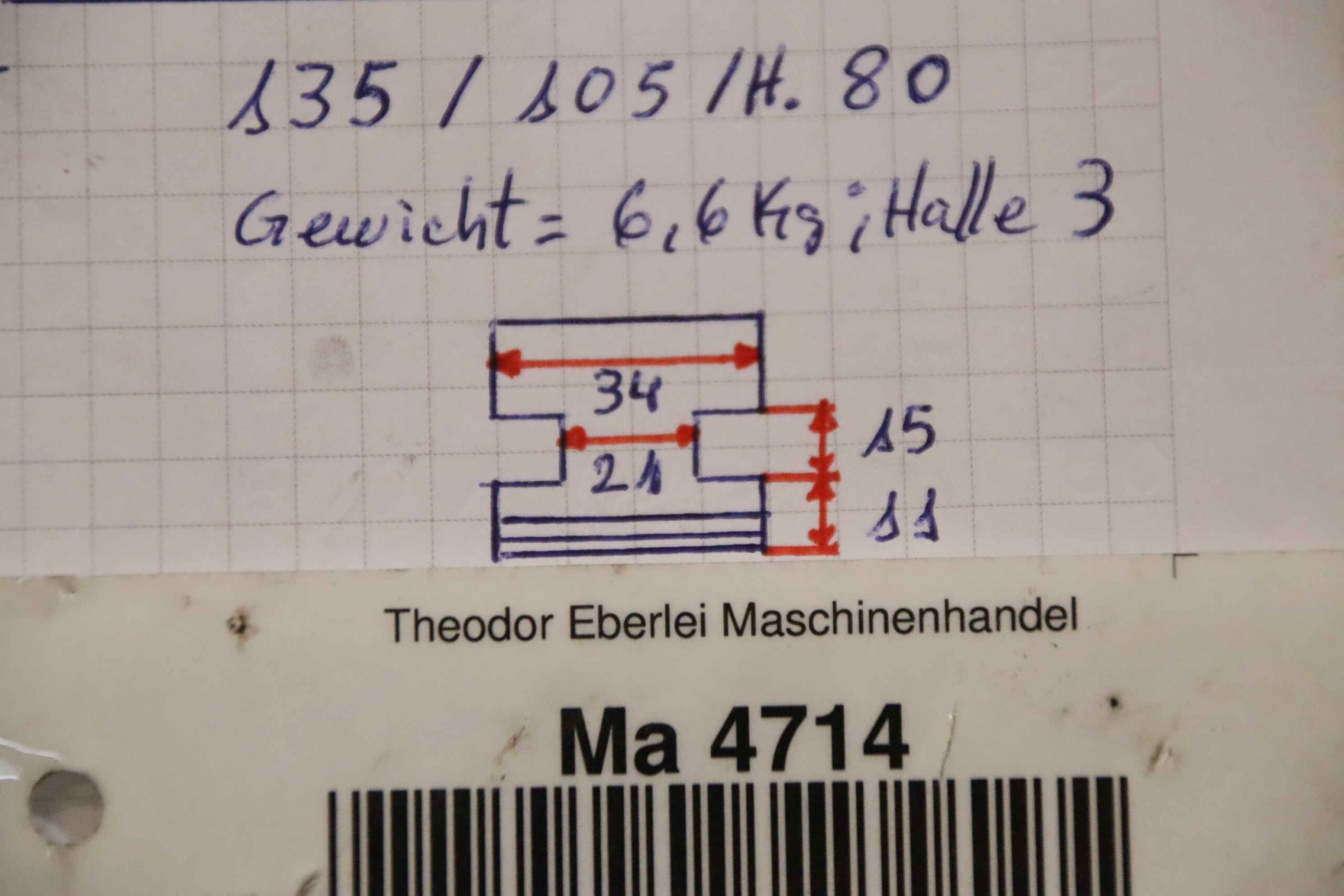 Wechselbacken von unbekannt - Breite 34 mm – Bild 7