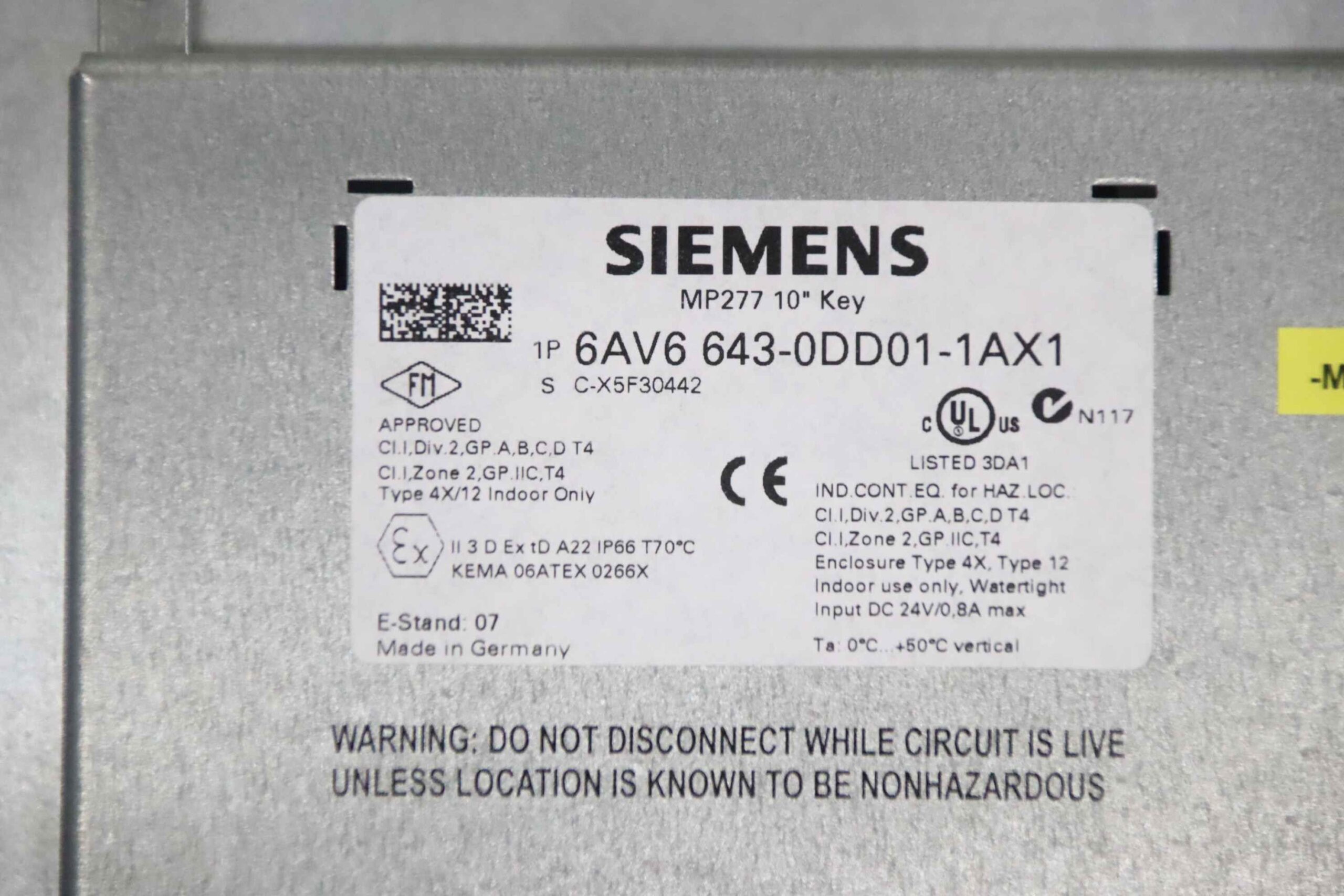 Simatic Multi Panel von Siemens - 6AV6 643-0DD01-1AX1 – Bild 8