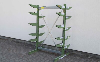 Kragarmregal doppelseitig von LBE - Grundfeld 1300/1180/H1985 mm