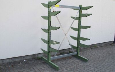 Alternative view of Kragarmregal doppelseitig von LBE - Grundfeld 1300/1180/H1985 mm