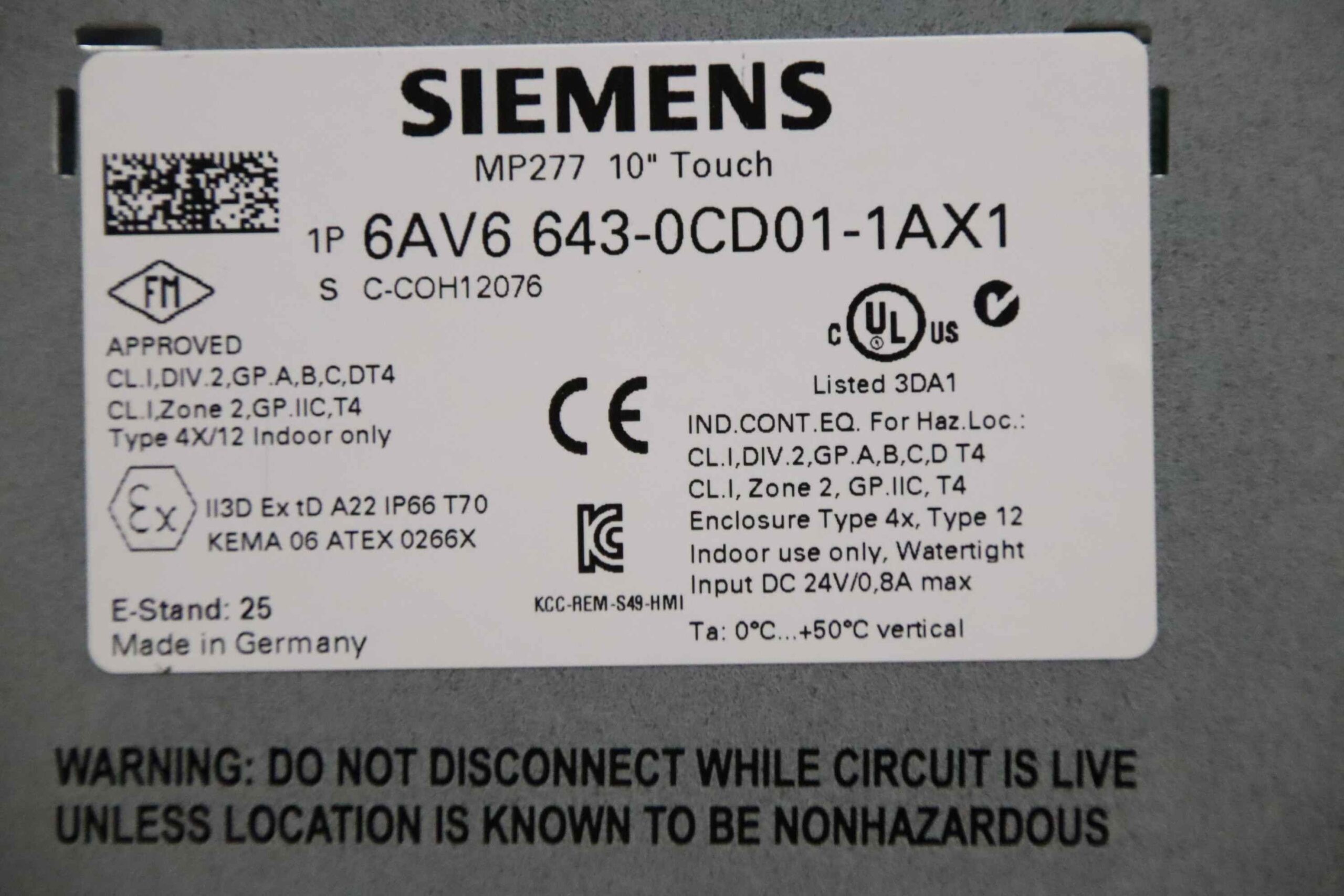 Simatic Multi Panel von Siemens - 6AV6 643-0CD01-1AX1 – Bild 9
