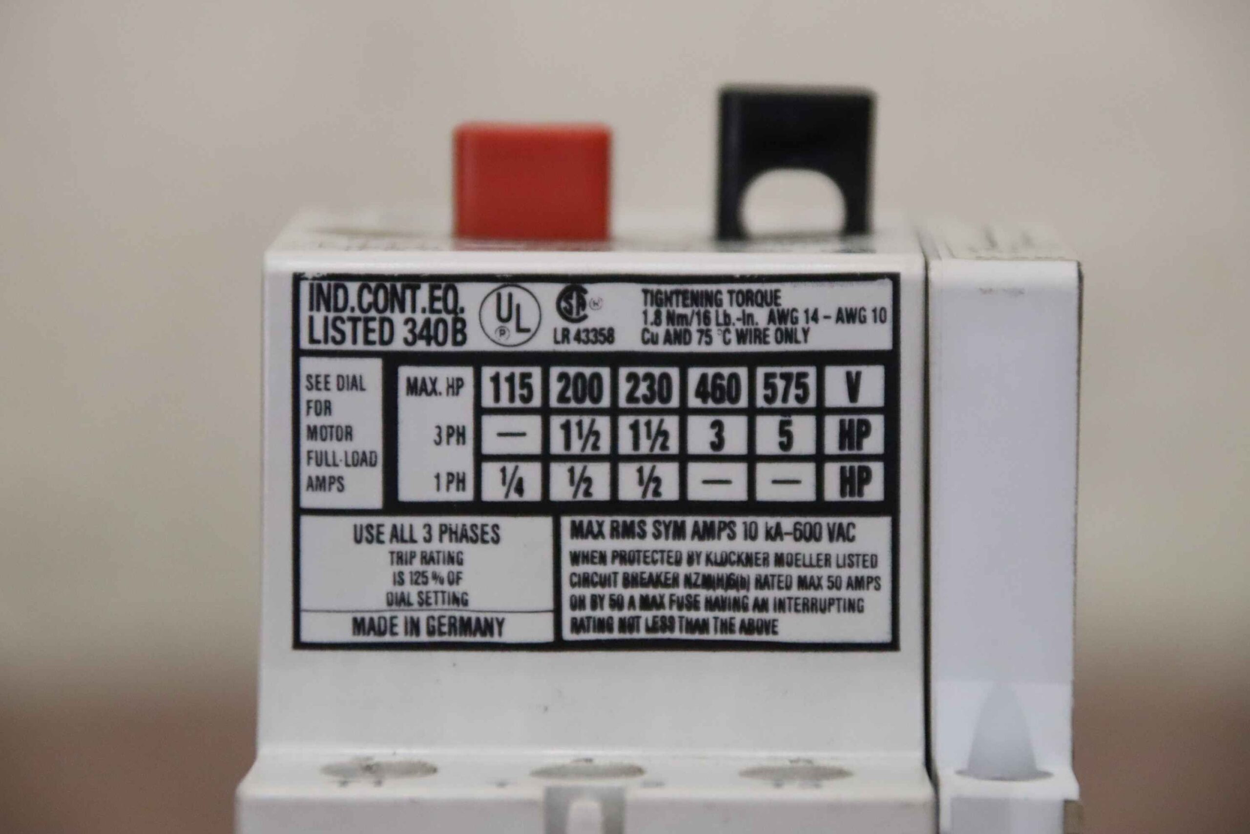 Motorschutzschalter von Moeller - PKZM 1-6 – Bild 5
