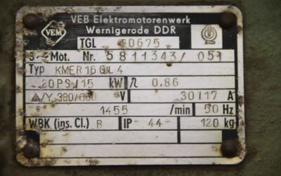 Elektromotor 15 kW 1455 U/min von VEM - KMER 160 L4 – Bild 5