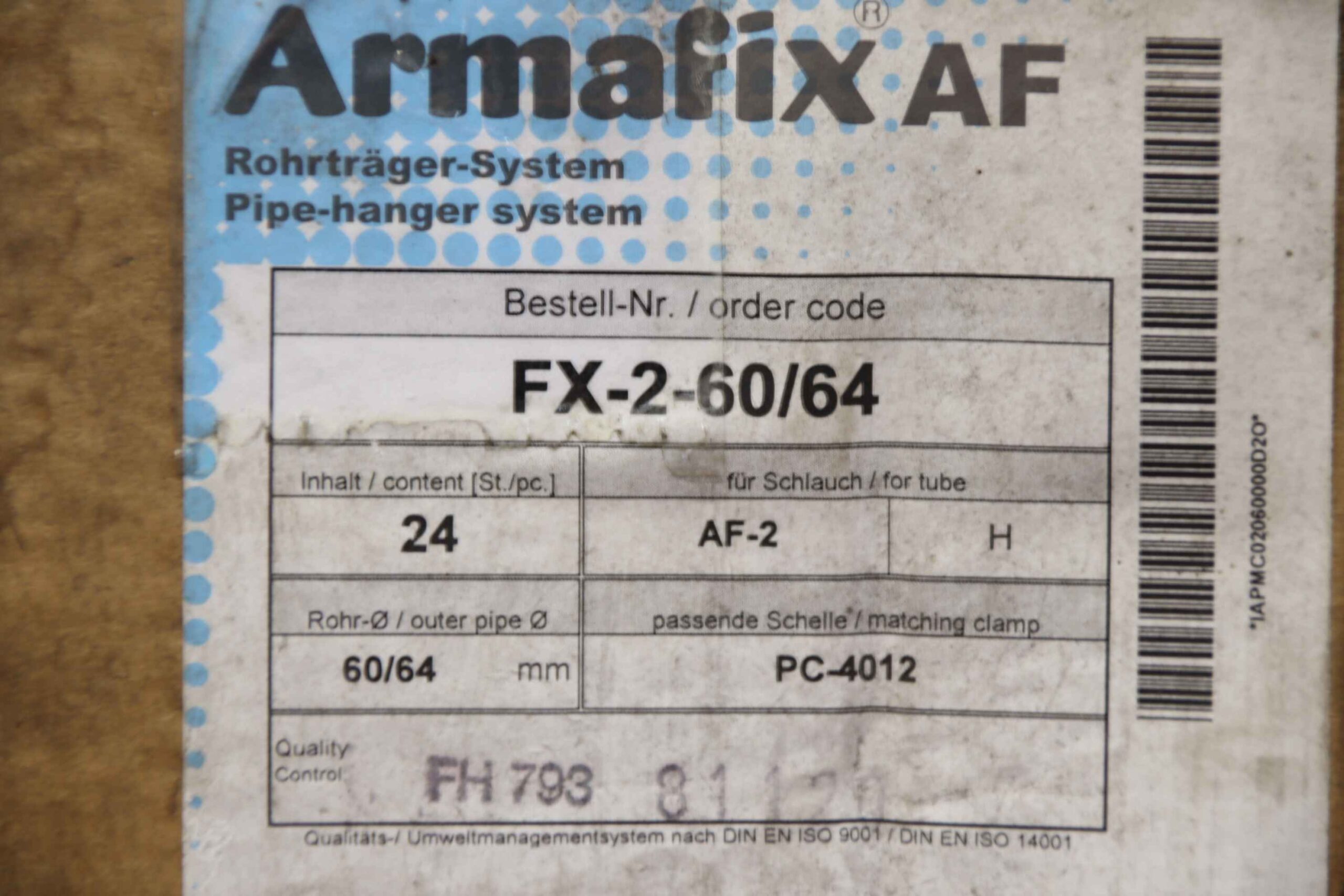 Rohrträger 24 St. von Armacell - FX-2-60/64 AF-2 – Bild 6