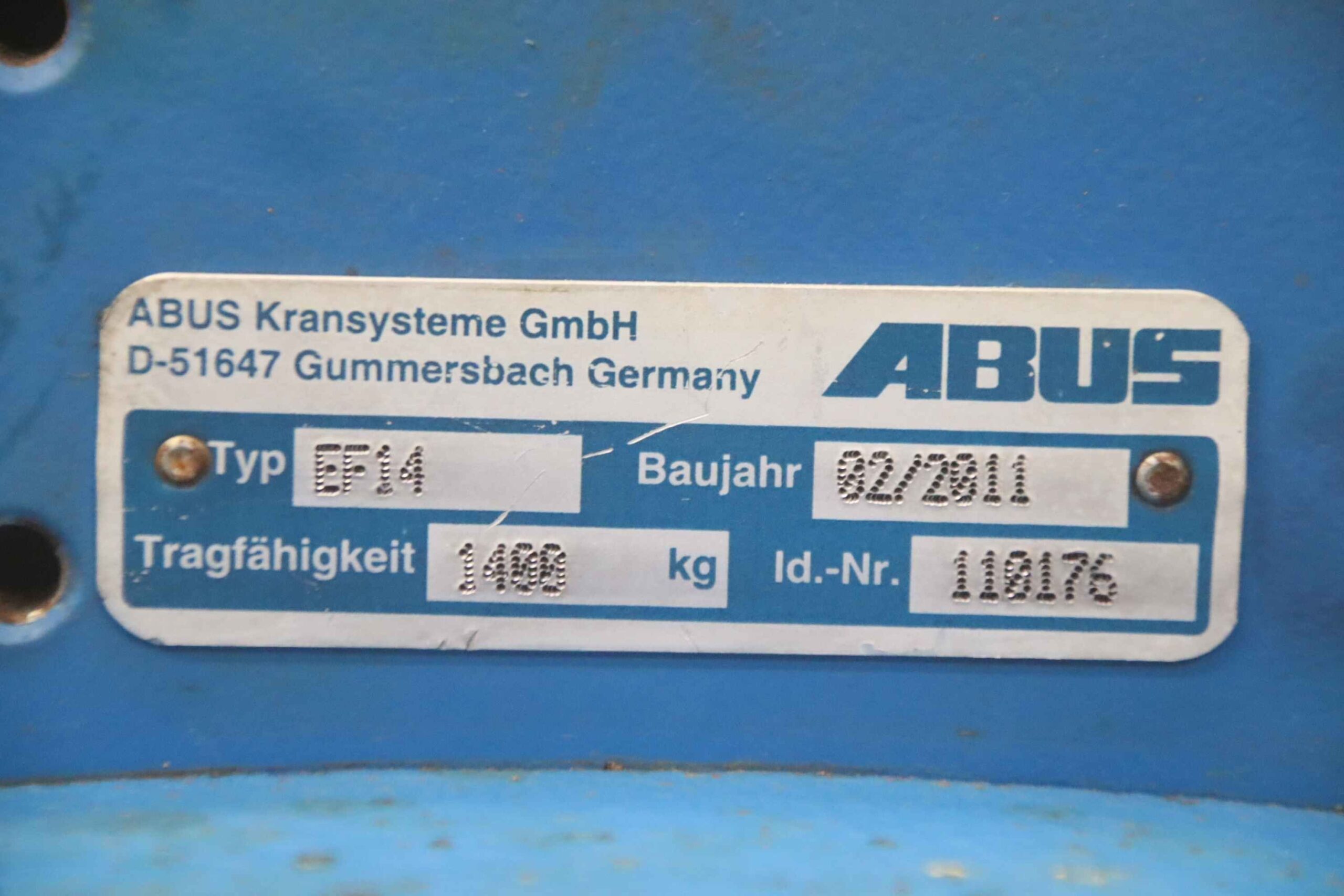 Kettenzug mit Fahrwerk 1000 kg von Abus - GM4- EF14 – Bild 8