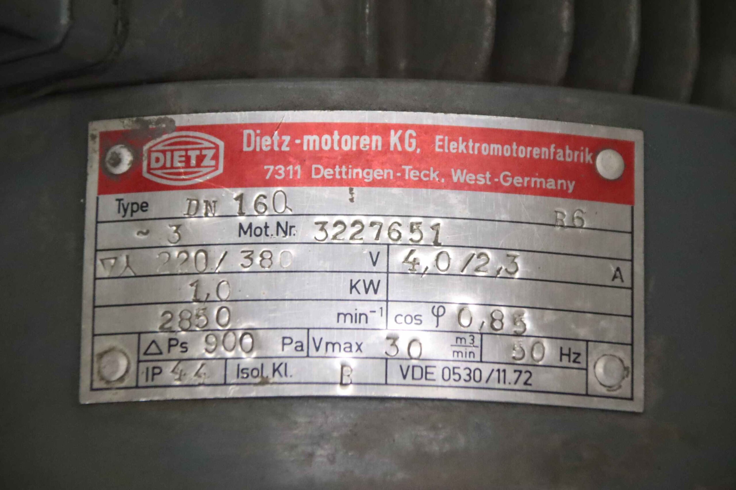 Staubabsauggebläse 1 kW von Dietz - DN 160 Lüfter Ø 155 x 60 mm – Bild 8