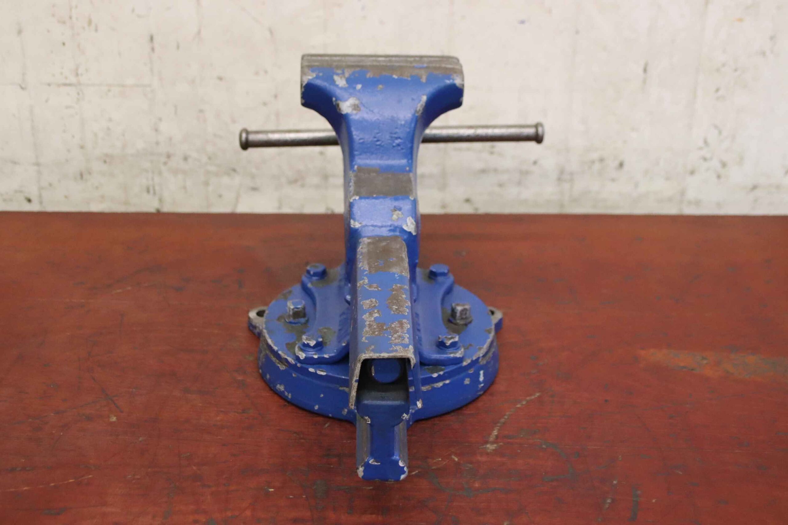 Bankschraubstock drehbar von Heuer Front - 150 mm Spannweite 235 mm – Bild 6