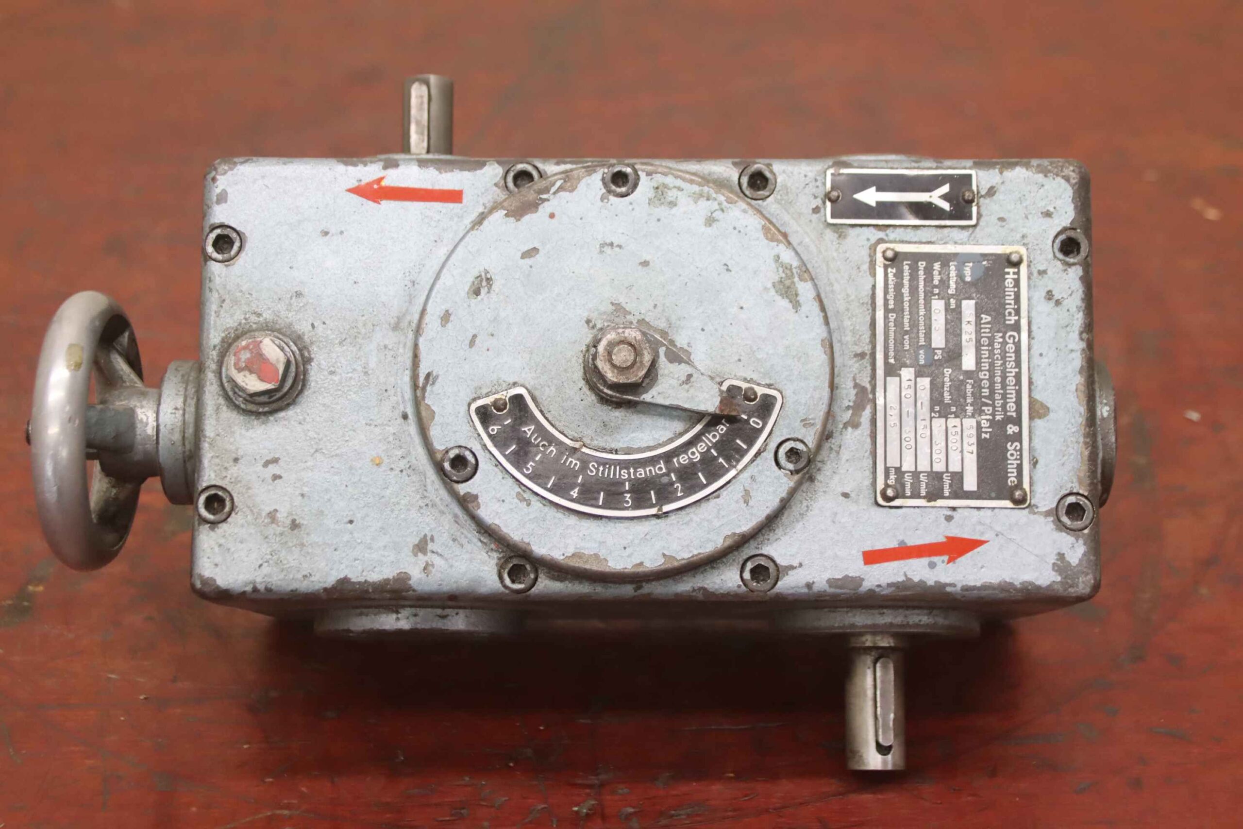 regelbares Getriebe 0-300 U/min von GUSA Gensheimer - SK 25 / 0,37 kW – Bild 5