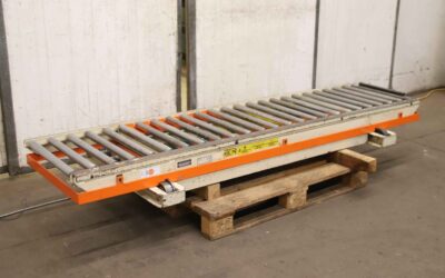 Alternative view of Scherenhubtisch mit Rollenbahn von unbekannt - Traglast 1000 kg  2400 x 820 mm