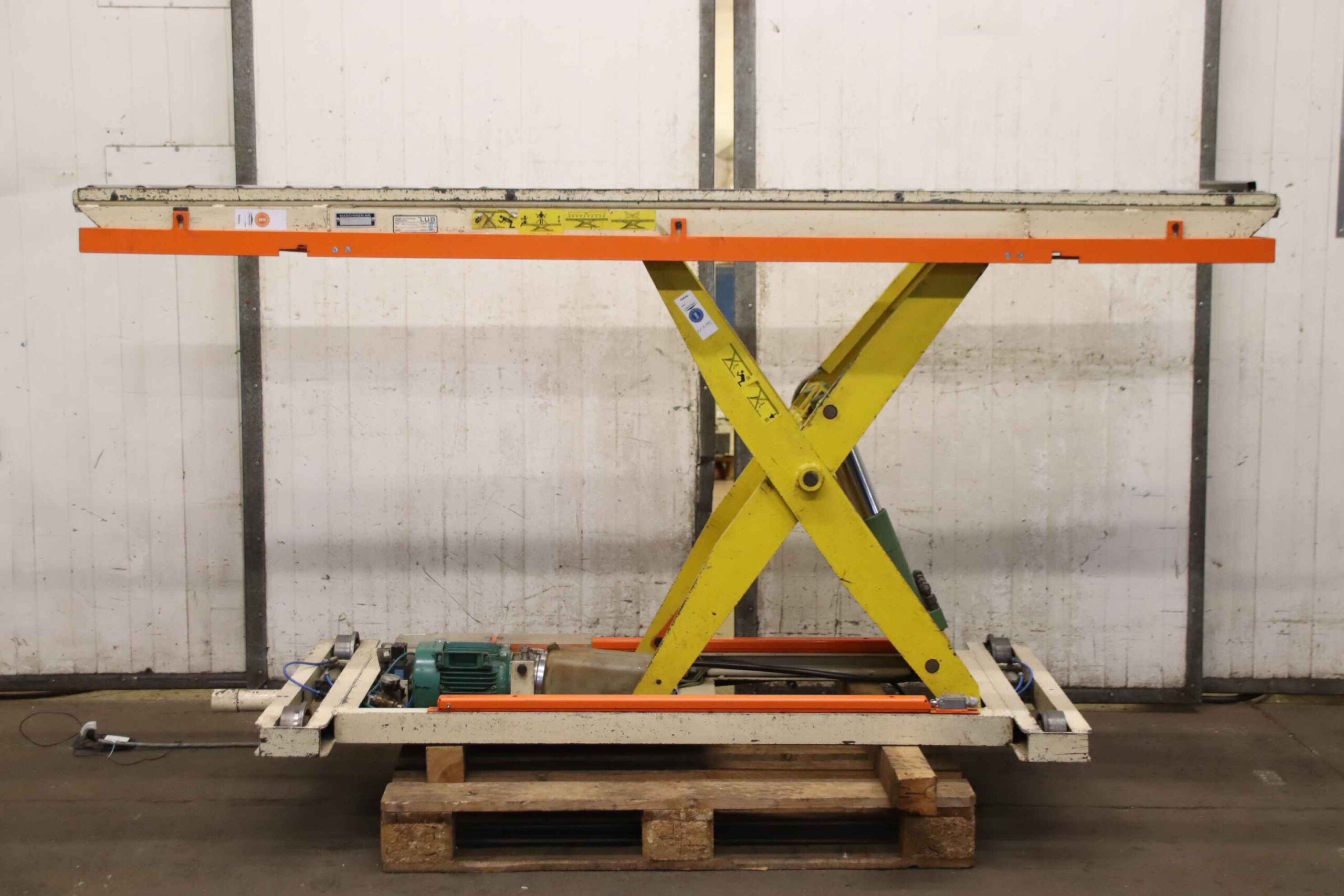 Scherenhubtisch mit Rollenbahn von unbekannt - Traglast 1000 kg 2400 x 820 mm – Bild 4