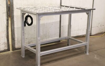 Alternative view of Ablagetisch Kugelrollentisch von Alu - 1310/710/H940 mm