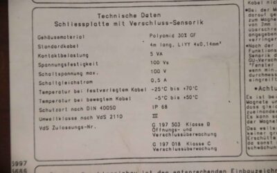 Schließplatte von GU - K-14970-00-0-1 – Bild 8