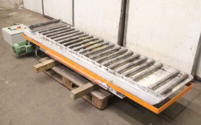 Scherenhubtisch mit Rollenbahn von unbekannt - Traglast 1000 kg 2420 x 710 mm