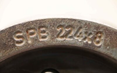 Keilriemenscheibe 8-rillig von Guss - SPB 224-8 (17 mm) – Bild 4