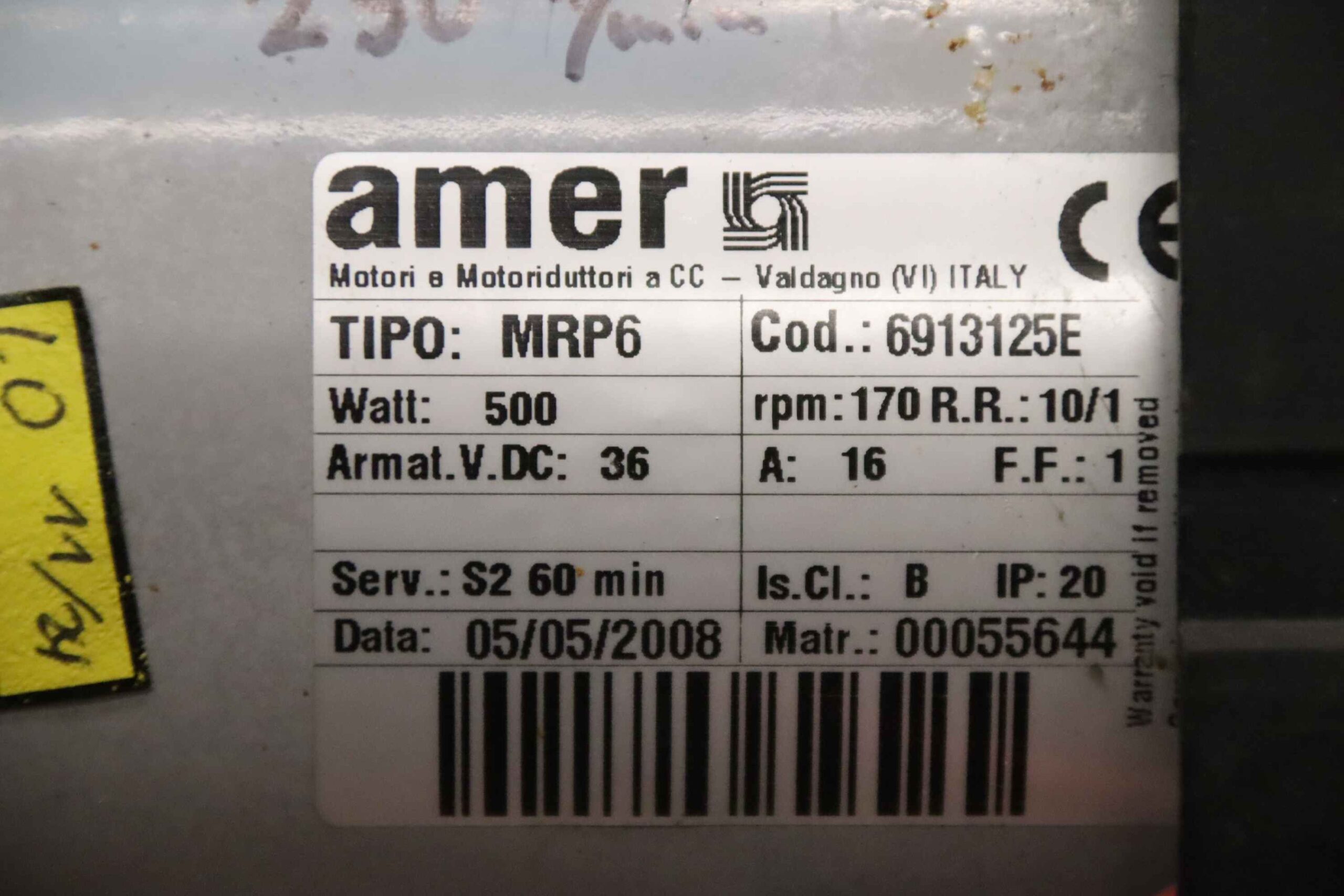 Gleichstrom Getriebemotor 36V 170 U/min von amer - MRP6 – Bild 4