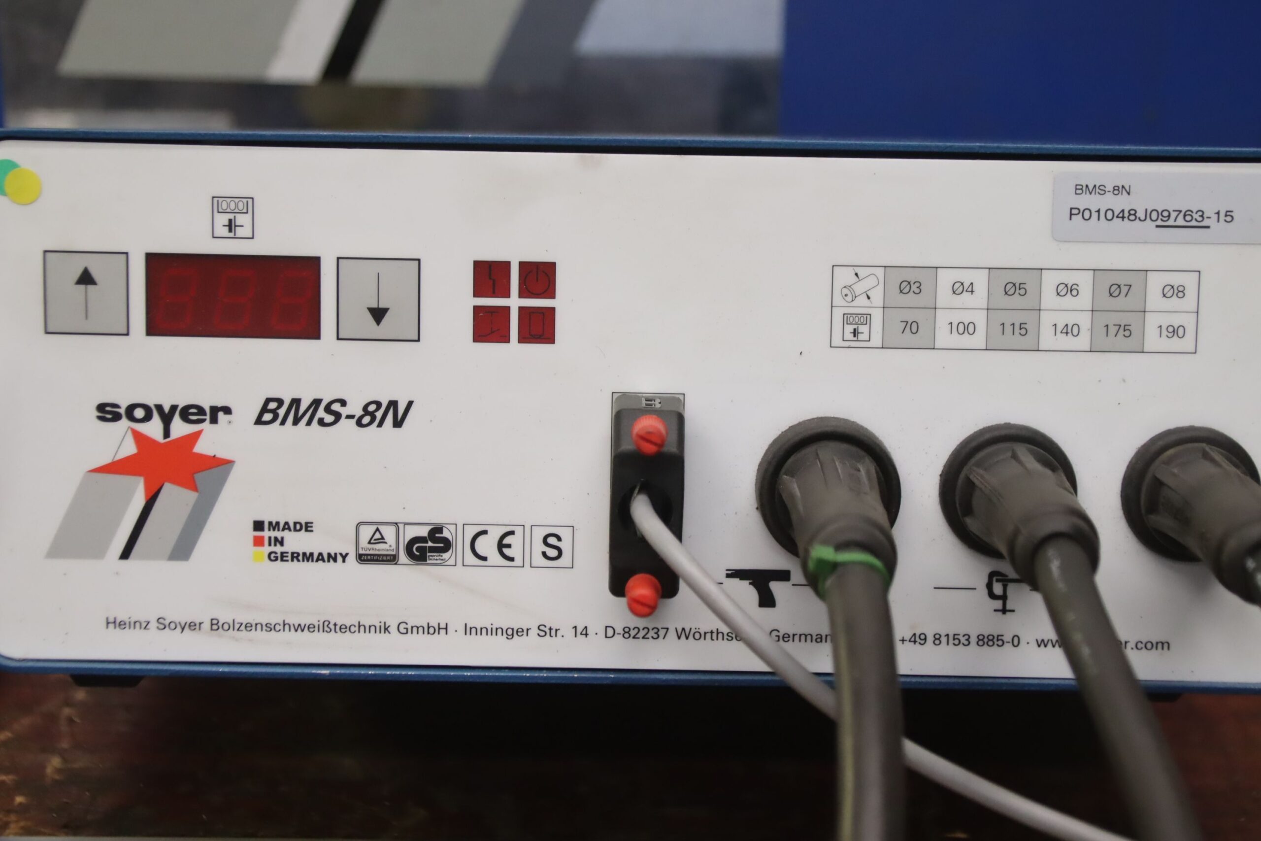 Bolzenschweißgerät von Soyer** - BMS-8N – Bild 4
