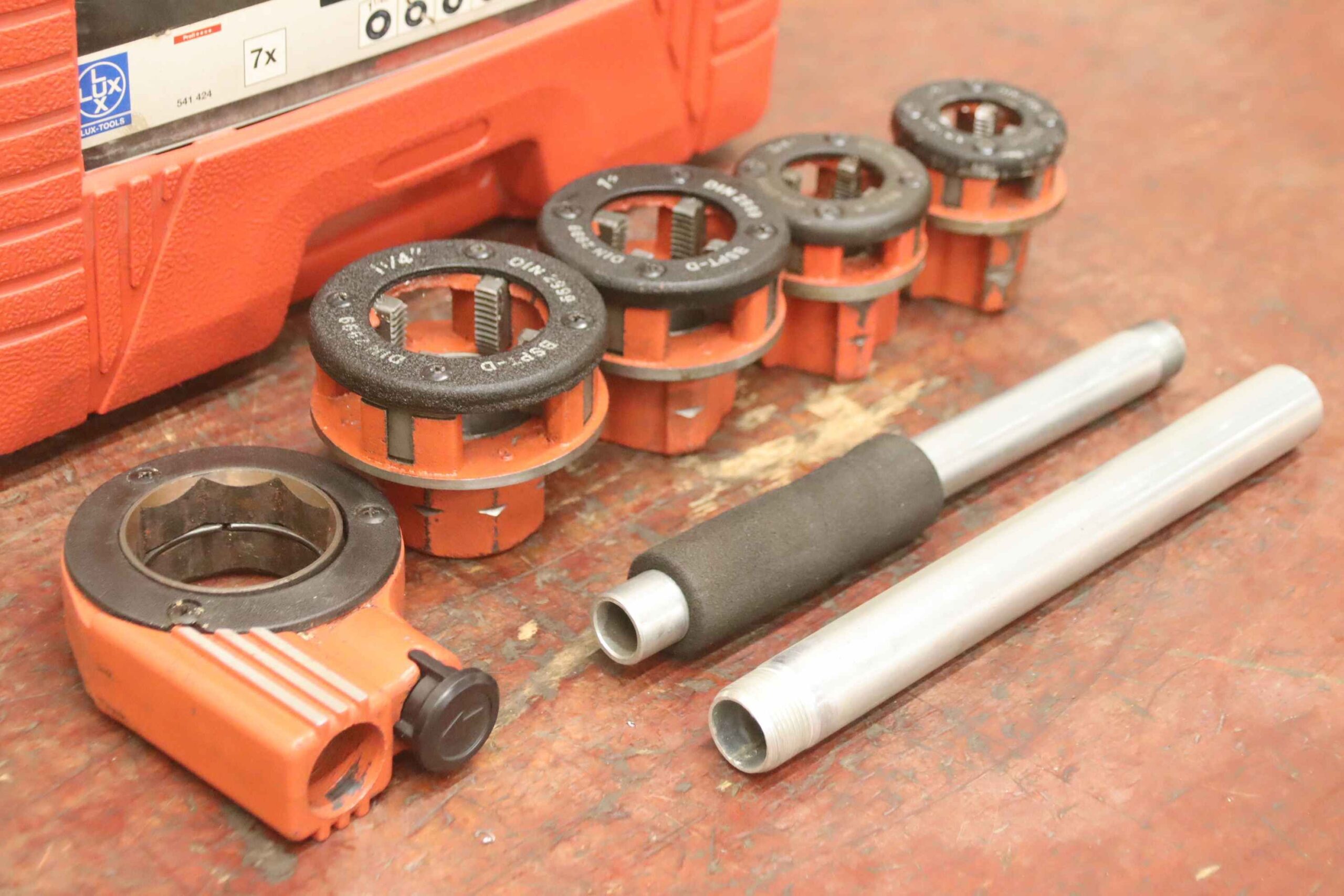 Gewinde-Schneidkluppe Satz von LUX - 541 424 R1/2- R1 1/4 – Bild 3