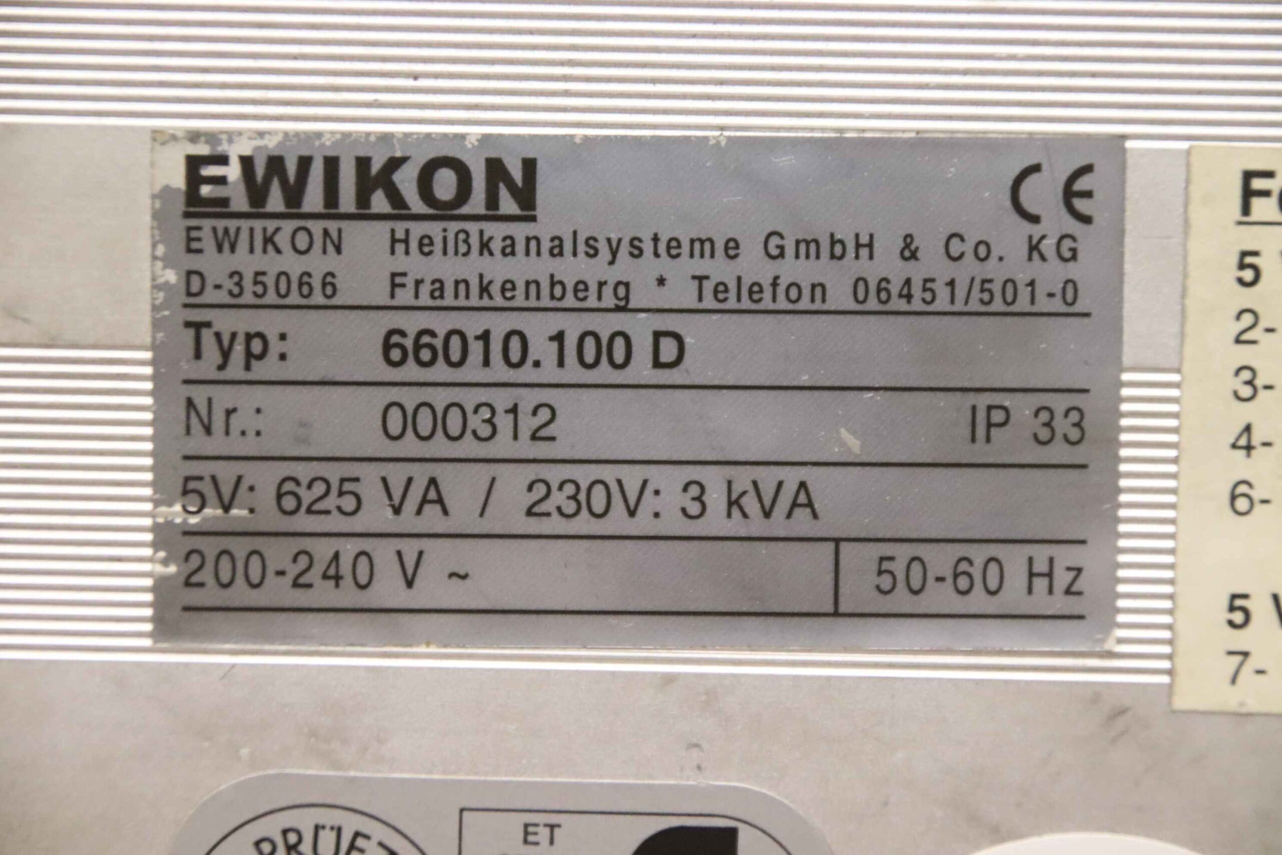 Temperaturregelgerät Heißkanalregelgerät von Ewikon - 66010.100D – Bild 4