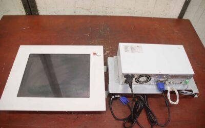 Computer mit Monitor von Grenzebach BR - Mini PC 8000 FK170SBRGD001