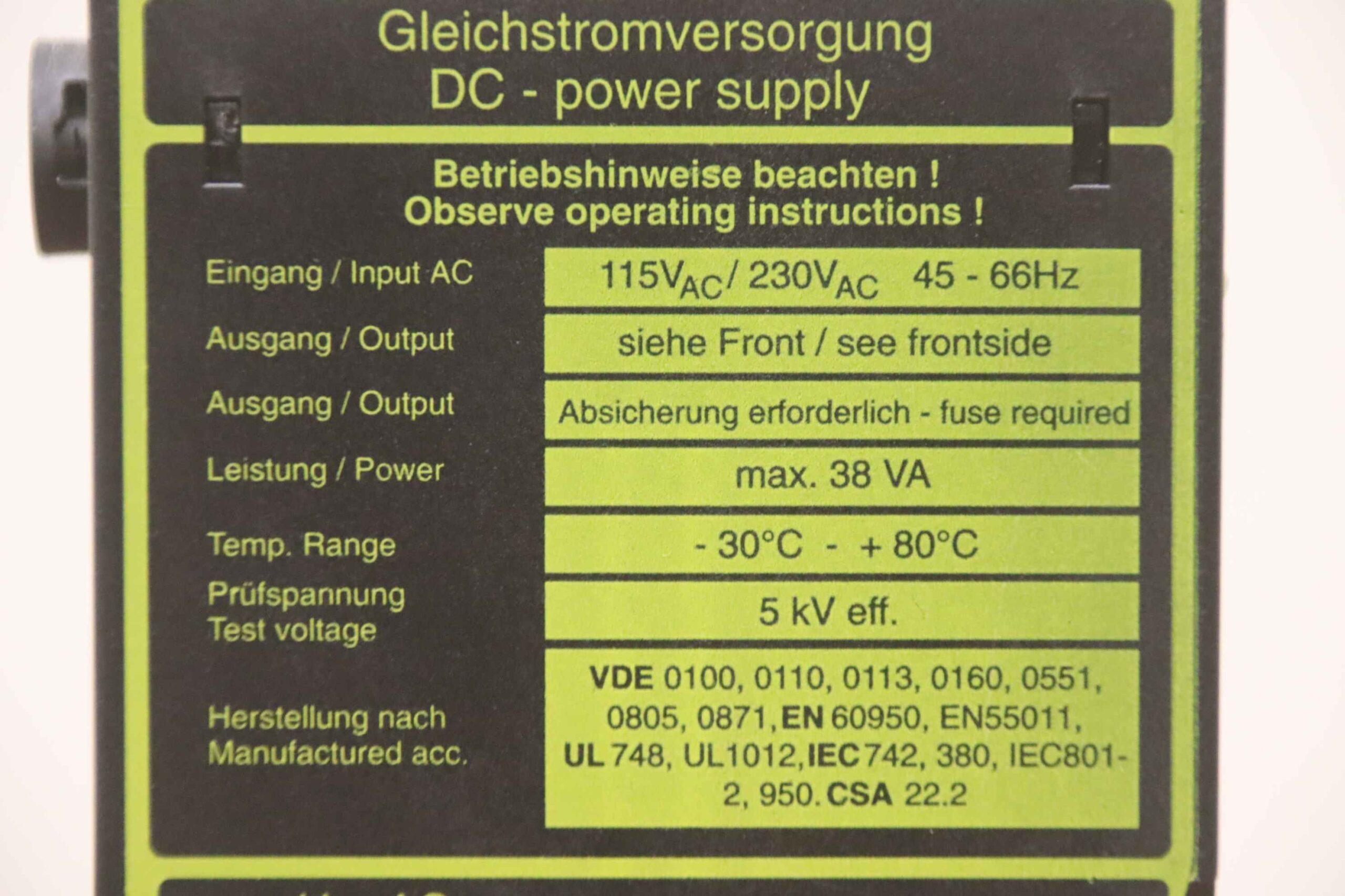 Power Supply Gleichstromversorgung von Feas - PSL C242 – Bild 5