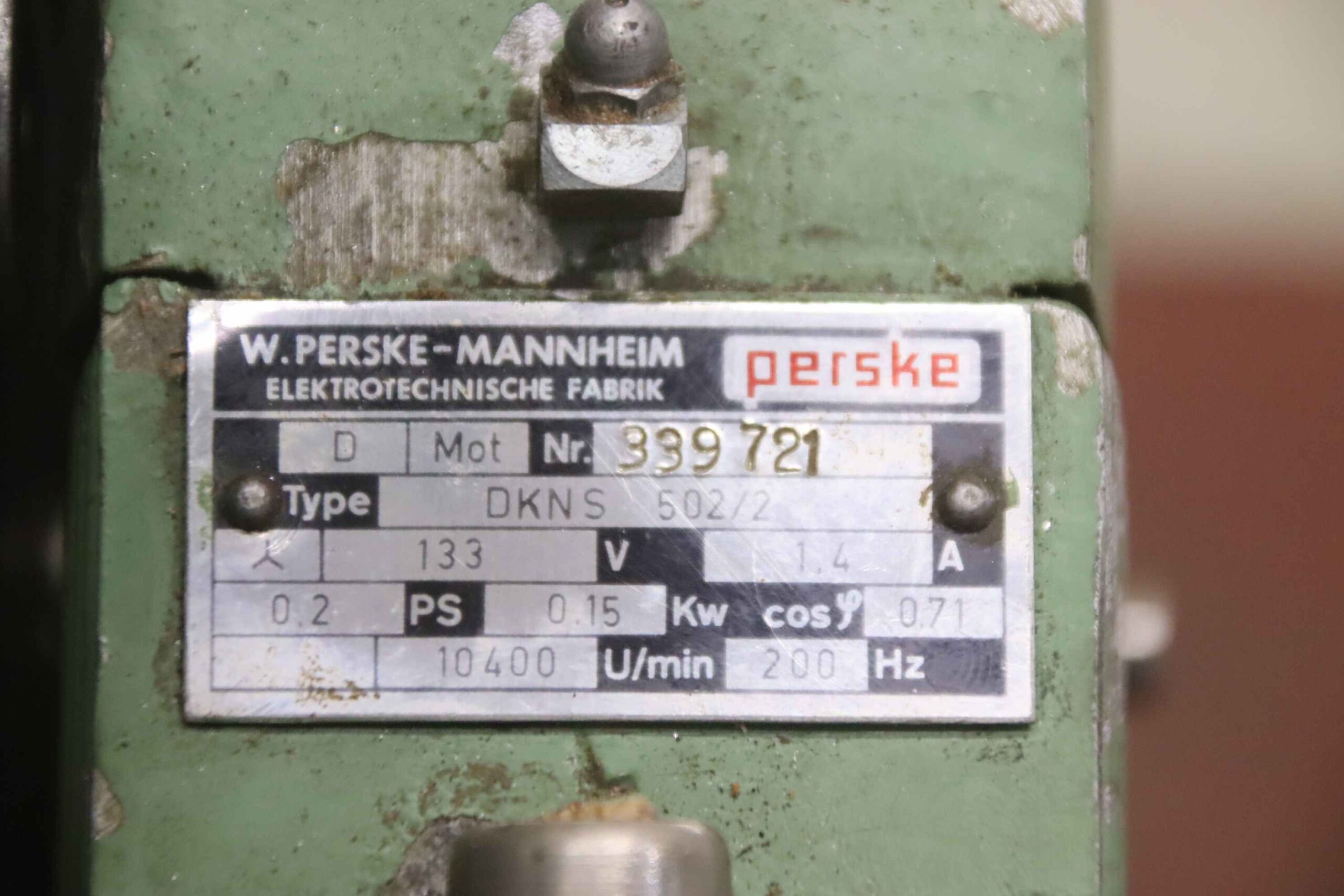 Fräsaggregat von Homag Perske - mit Perske Motor – Bild 6