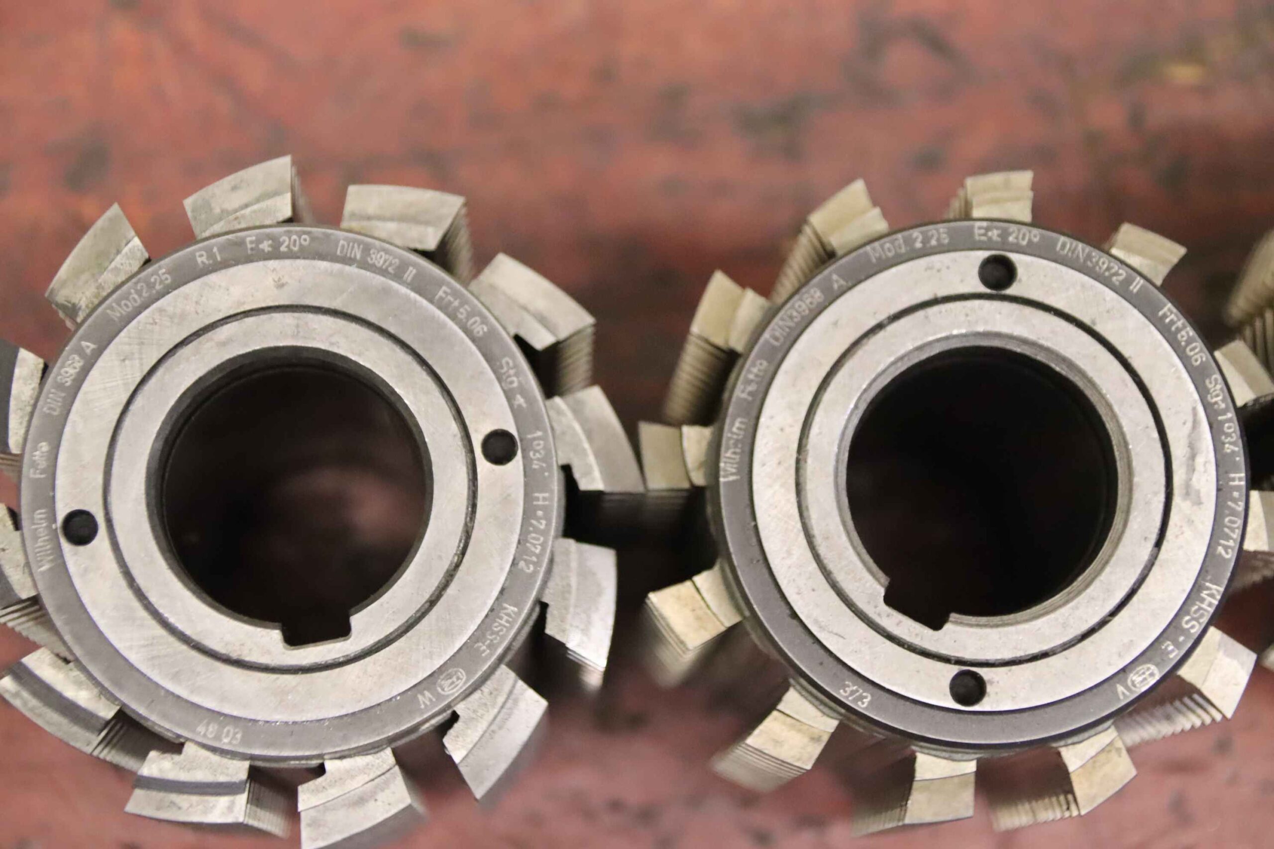 Modulfräser Wälzfräser 4 Stück von Fette - Mod.2,25 R1 EW 20° – Bild 4