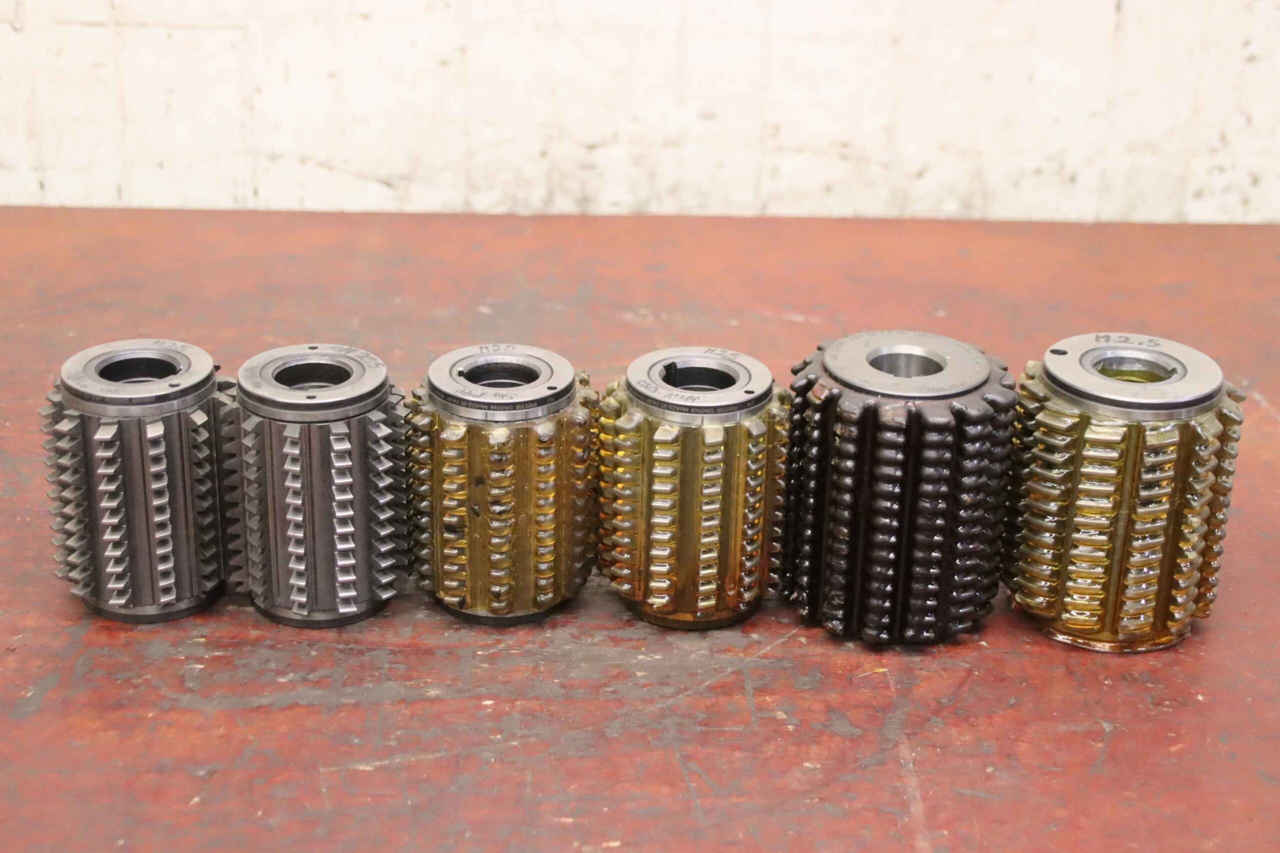 Modulfräser Wälzfräser 6 Stück von Fette - Mod.2,5 R1 EW 20°