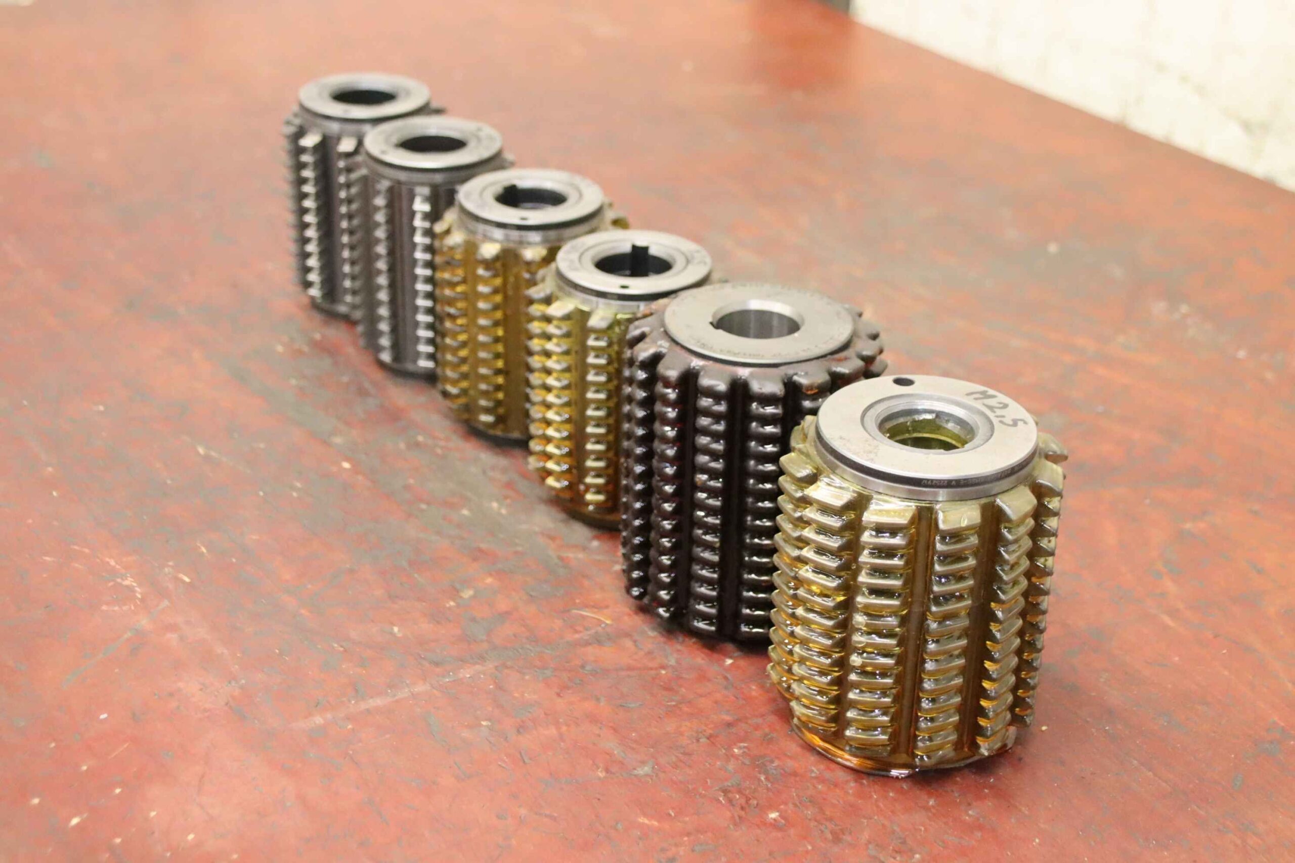 Modulfräser Wälzfräser 6 Stück von Fette - Mod.2,5 R1 EW 20° – Bild 2