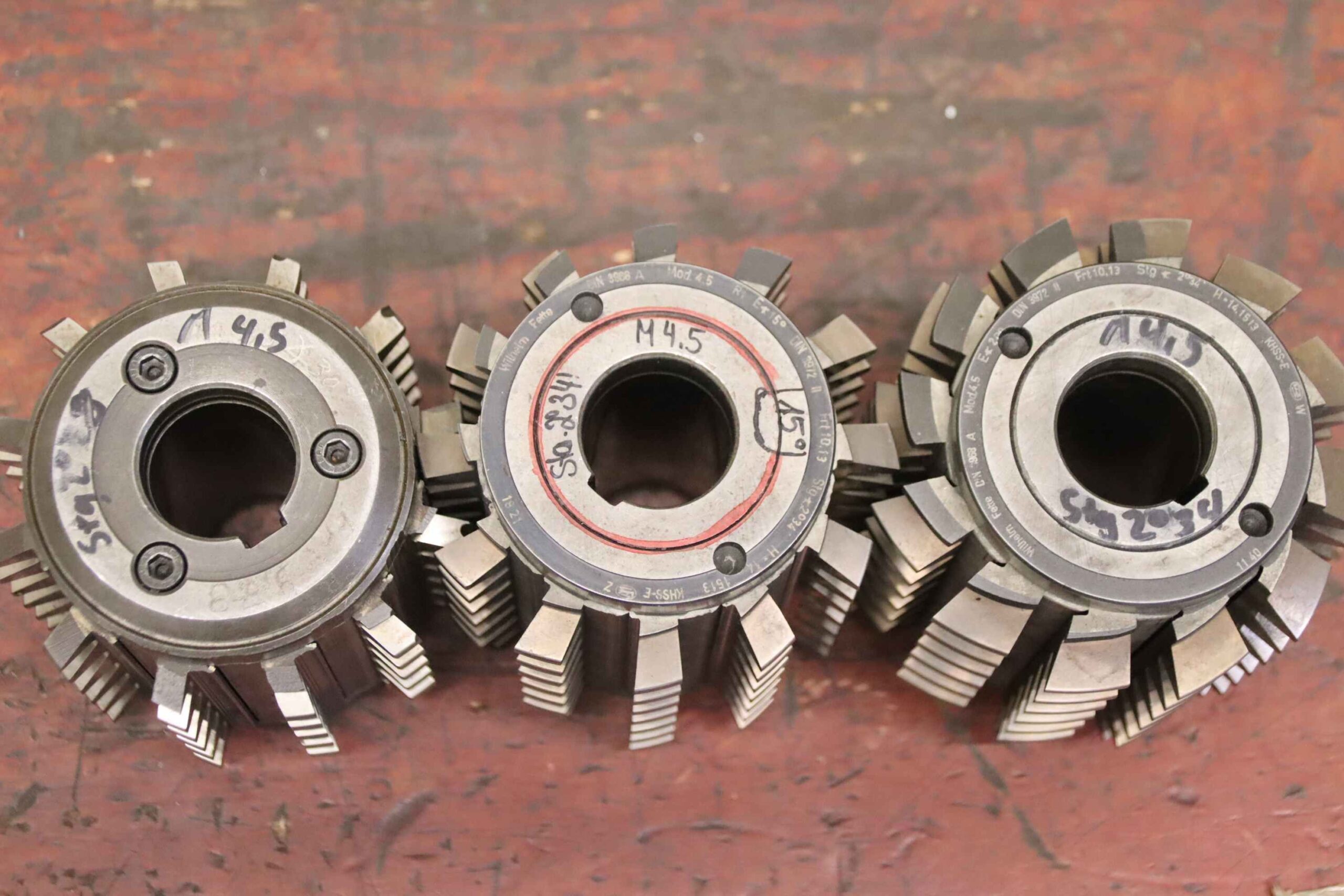 Modulfräser Wälzfräser 3 Stück von Fette - Mod.4,5 R1 – Bild 4