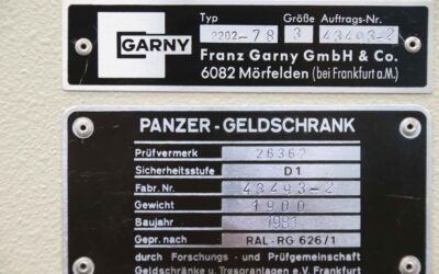 Alternative view of Safe Tresor Wertschrank von GARNY - 2202-78