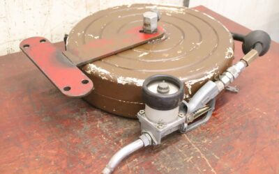 Alternative view of Schlauchhaspel 6,7 m mit Durchflussmesser von Siemens - PN40 Ölschlauchaufroller