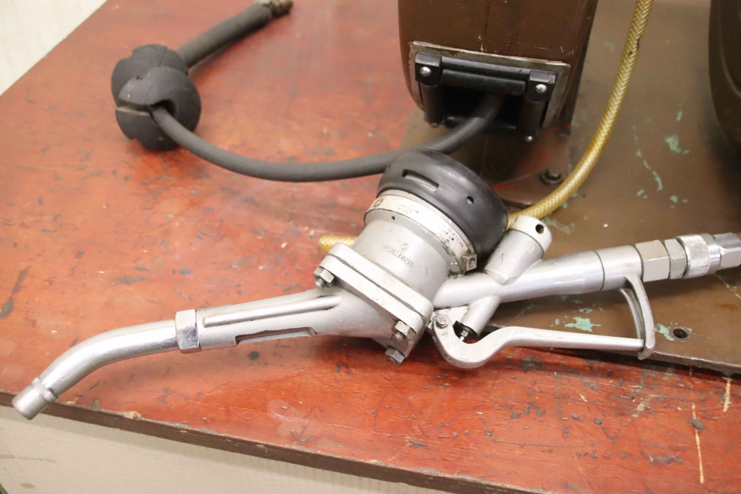 Schlauchhaspel zweifach mit 1x Durchflussmesser von Siemens - Öl- Druckluft-Schlauchaufroller – Bild 5