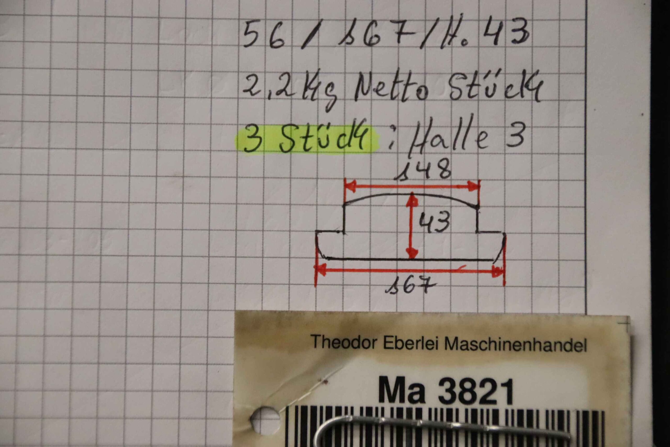 Lünette Unterteil von unbekannt - Spannbreite 148 mm – Bild 6