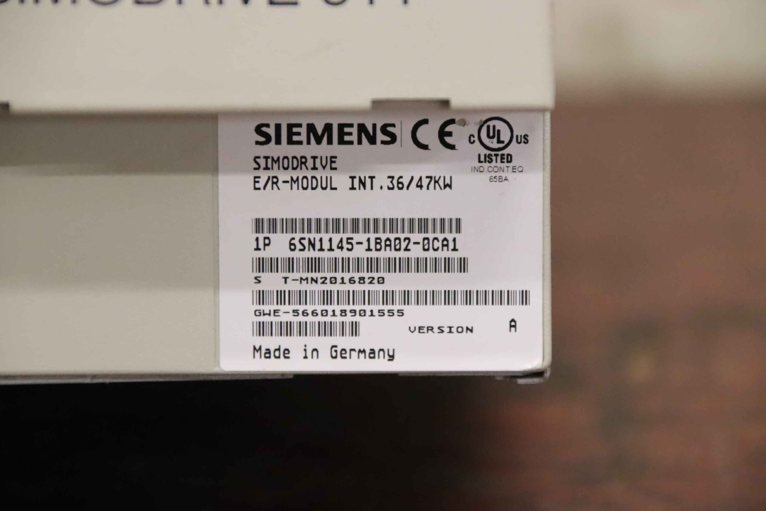 E/R-Modul Simodrive 611 von Siemens Mikron - 6SN1145-1BA02-0CA1 – Bild 4