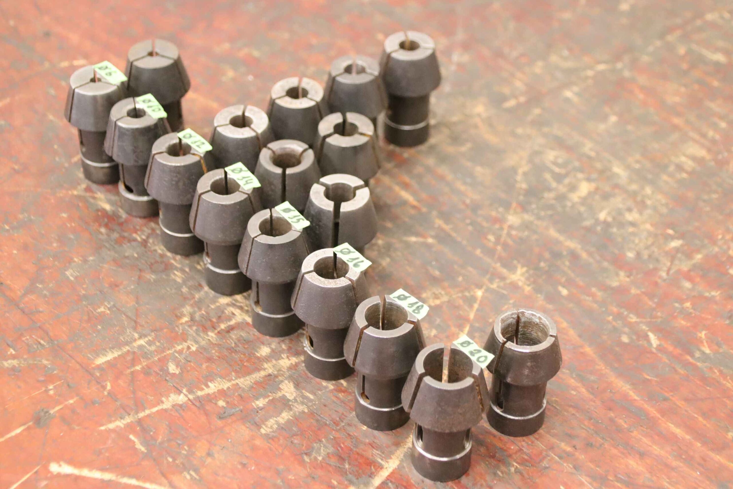 Spannzangenhülsen 17 Stück von unbekannt - Ø 6 - 20 mm