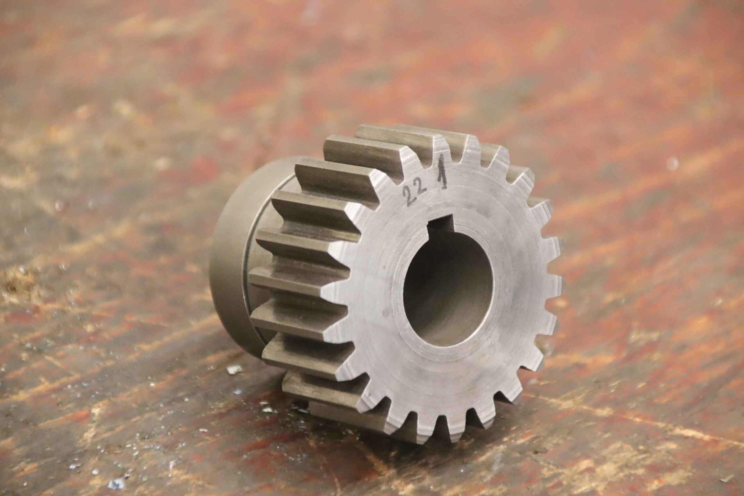 Zahnradwelle von unbekannt - Ø 60 x 50 mm / 22 Zähne – Bild 2