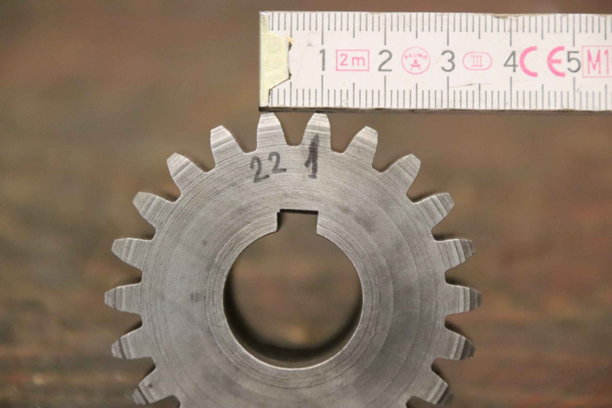 Zahnradwelle von unbekannt - Ø 60 x 50 mm / 22 Zähne – Bild 4