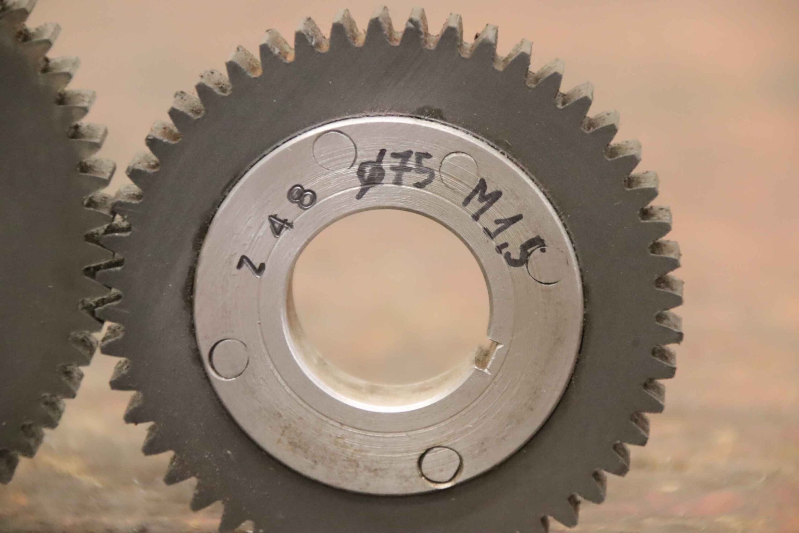 Teilkopf Zahnräder 3 Stück von unbekannt - Modul 1,5 91/60/48 Zähne – Bild 6