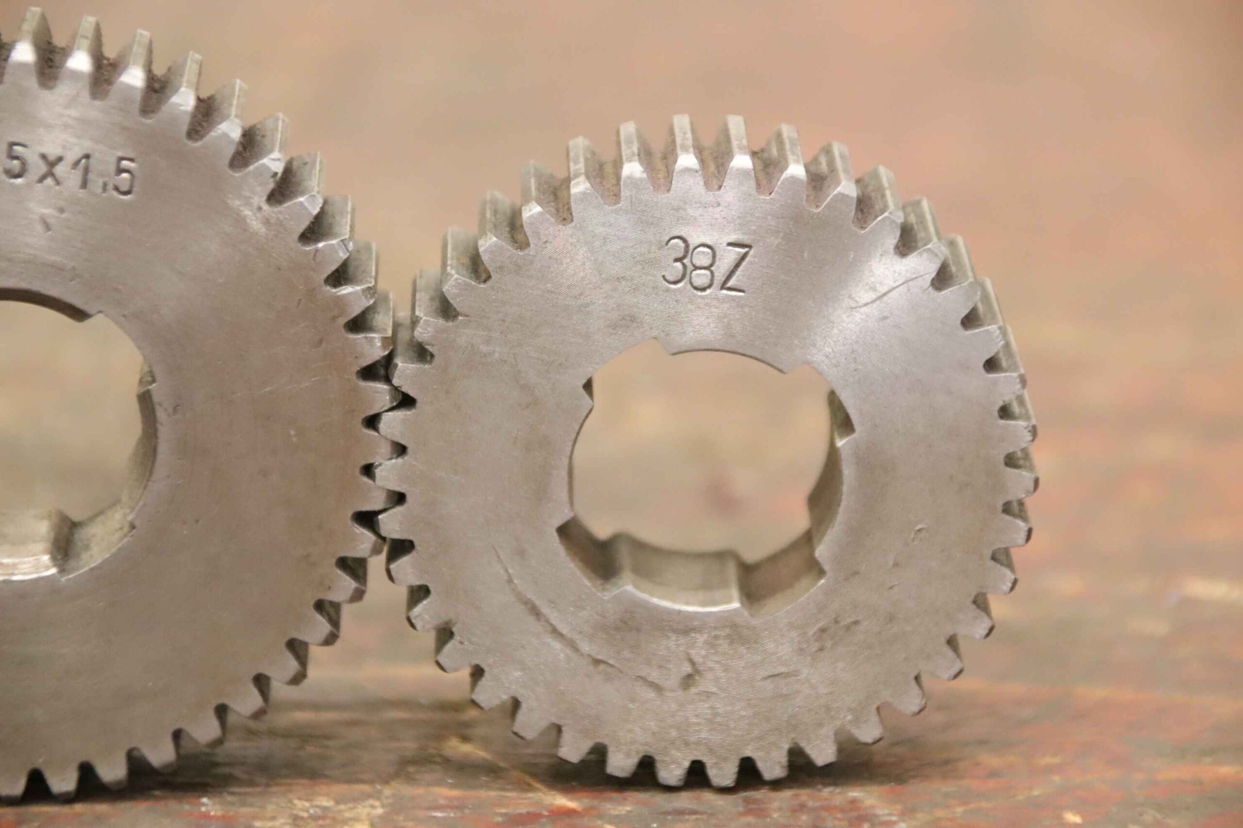 Teilkopf Zahnräder 3 Stück von unbekannt - Modul 1,5 48/45/38 Zähne – Bild 5