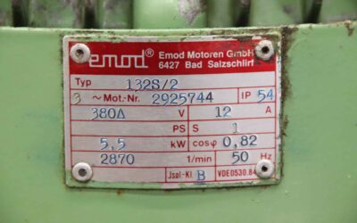 Elektromotor 5,5 kW 2870 U/min von Emod - 132S/2 – Bild 4