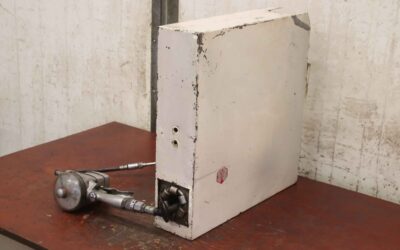 Schlauchhaspel 7 m mit Durchflussmesser von MWH - Ölschlauchaufroller