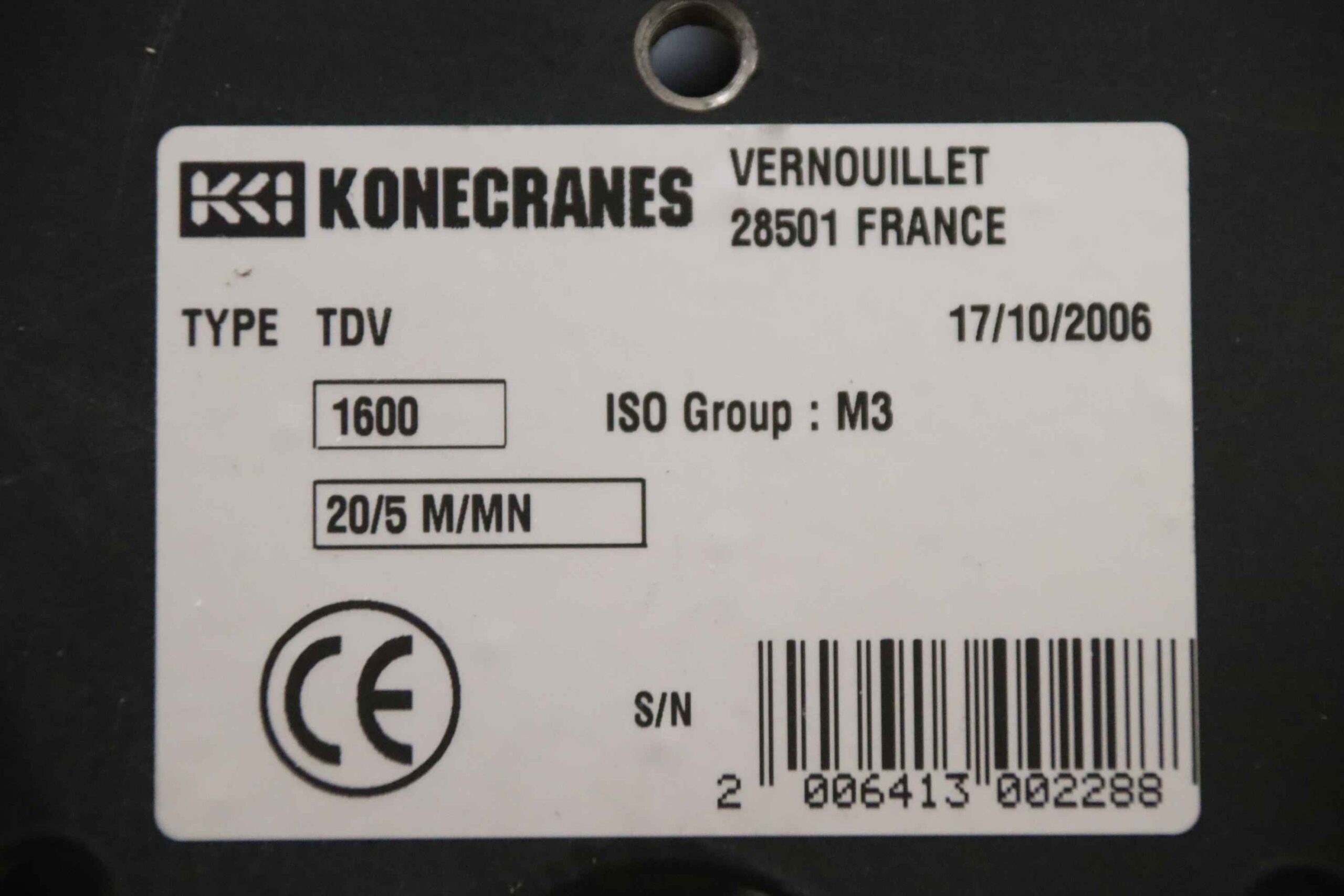 Kettenzug mit Fahrwerk 1600 kg von Konecranes - XN10 1604 b1 TDV 1600 – Bild 7