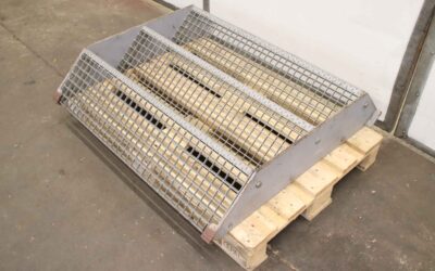 Maschinentreppe von unbekannt - 3-stufig Höhe 610 mm