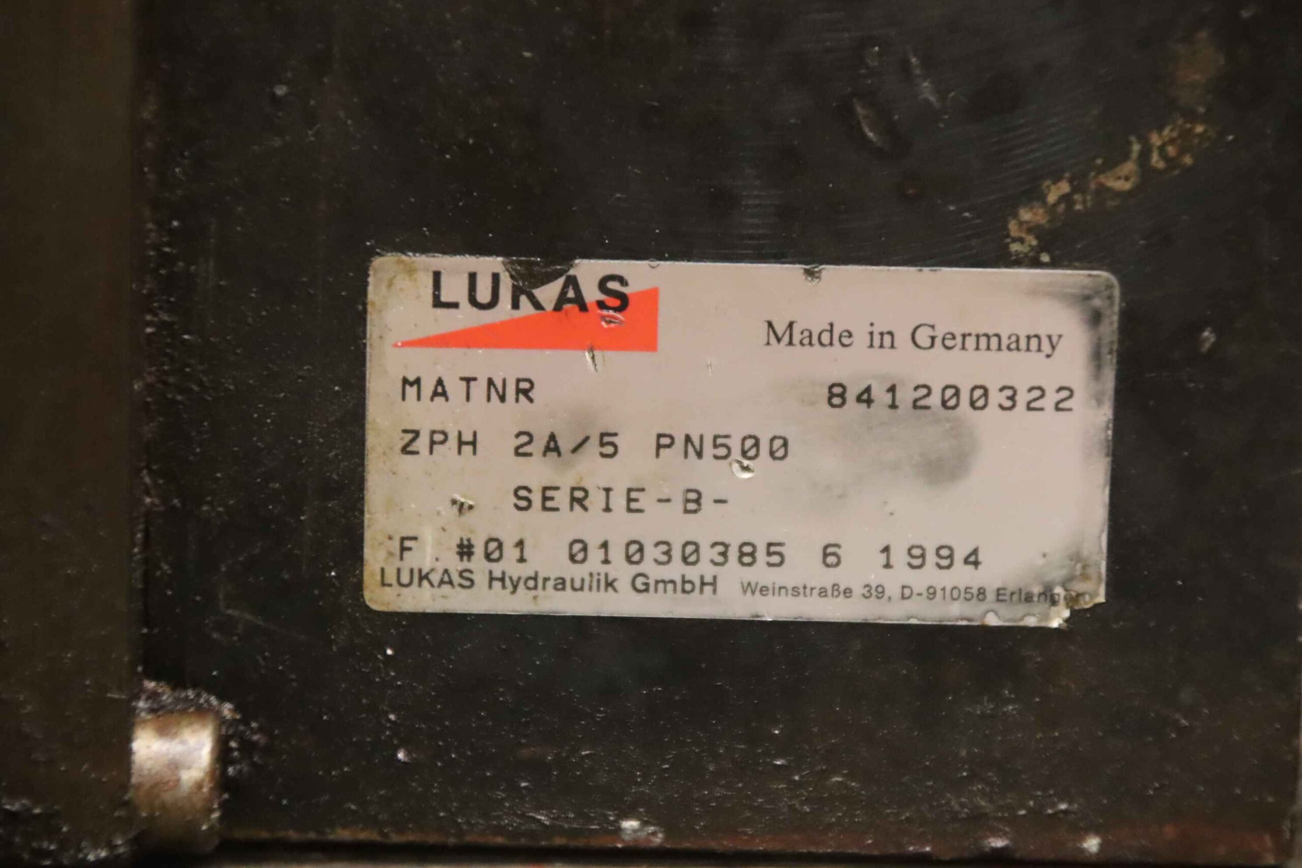Handhydraulikpumpe 500 Bar von Lukas - ZPH 2A/5 – Bild 4