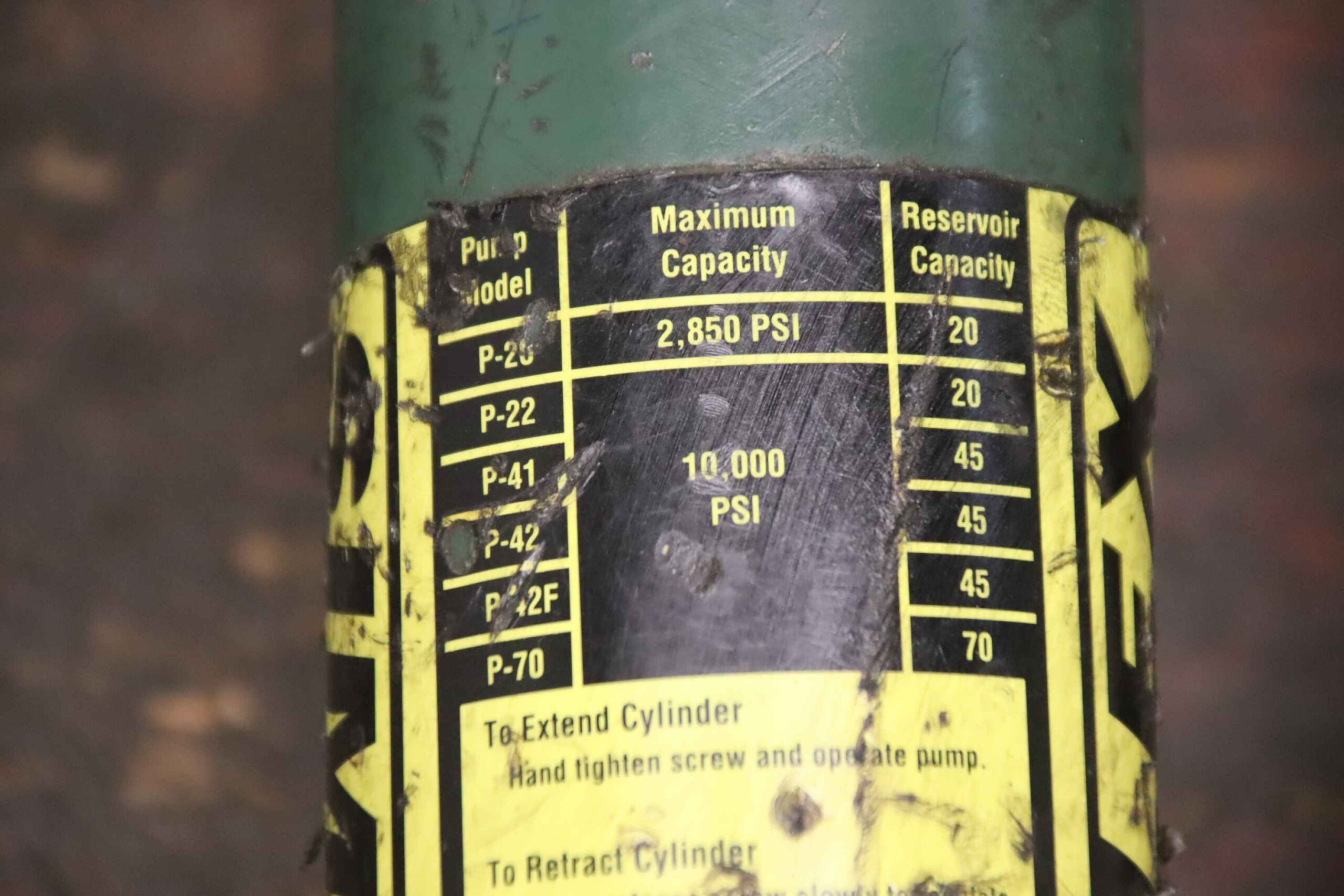 Handhydraulikpumpe 689 Bar von Simplex - P- 740/200/H150 mm – Bild 4