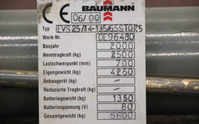 Hydraulikzylinder von Baumann - Hub 900 mm  EVS 25/14 – Bild 4