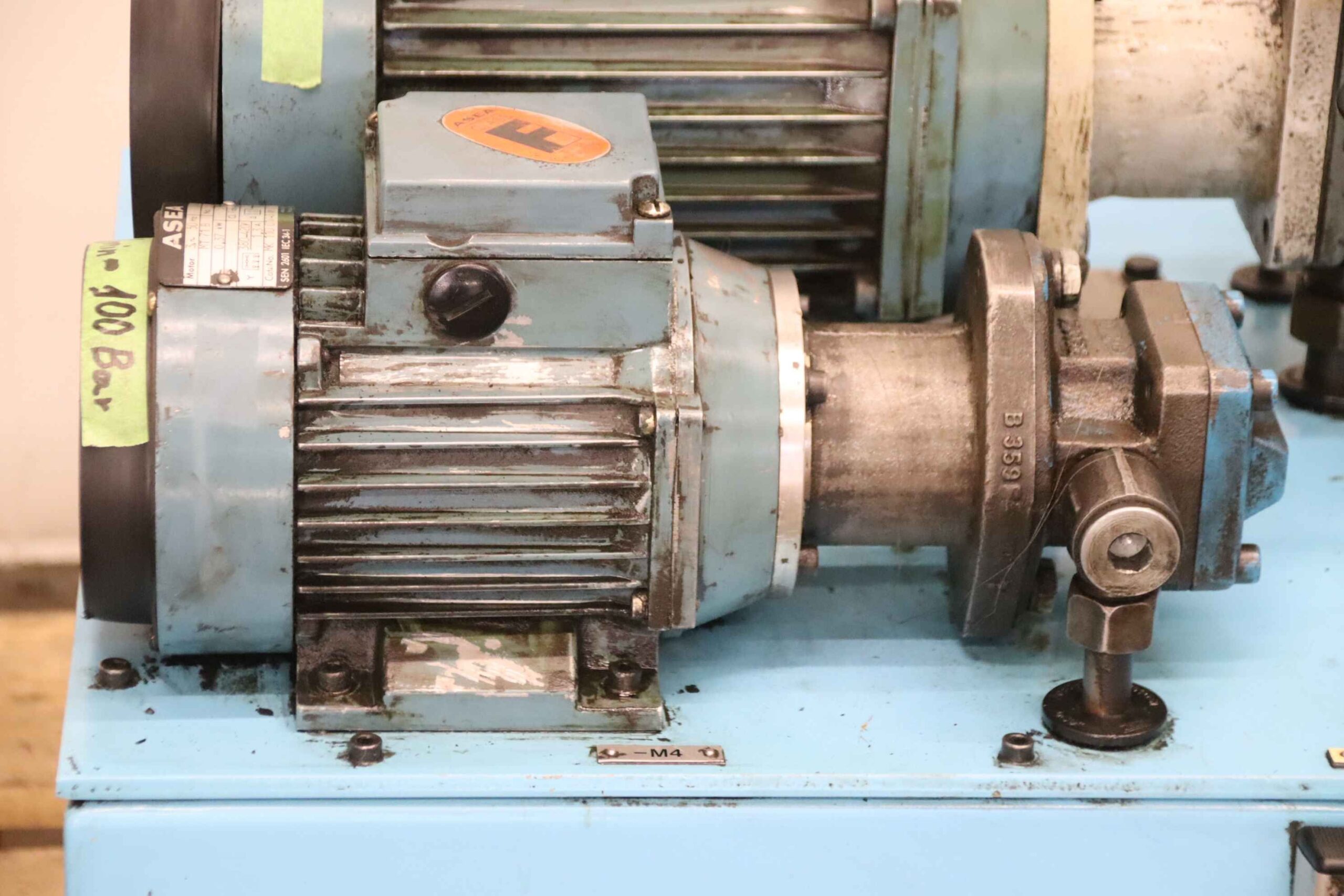 Hydraulikaggregat 2-fach 3 kW 150 bar / 0,37 kw 100 bar von ABB ASEA - 15 l/min / 0,8 l/min – Bild 4