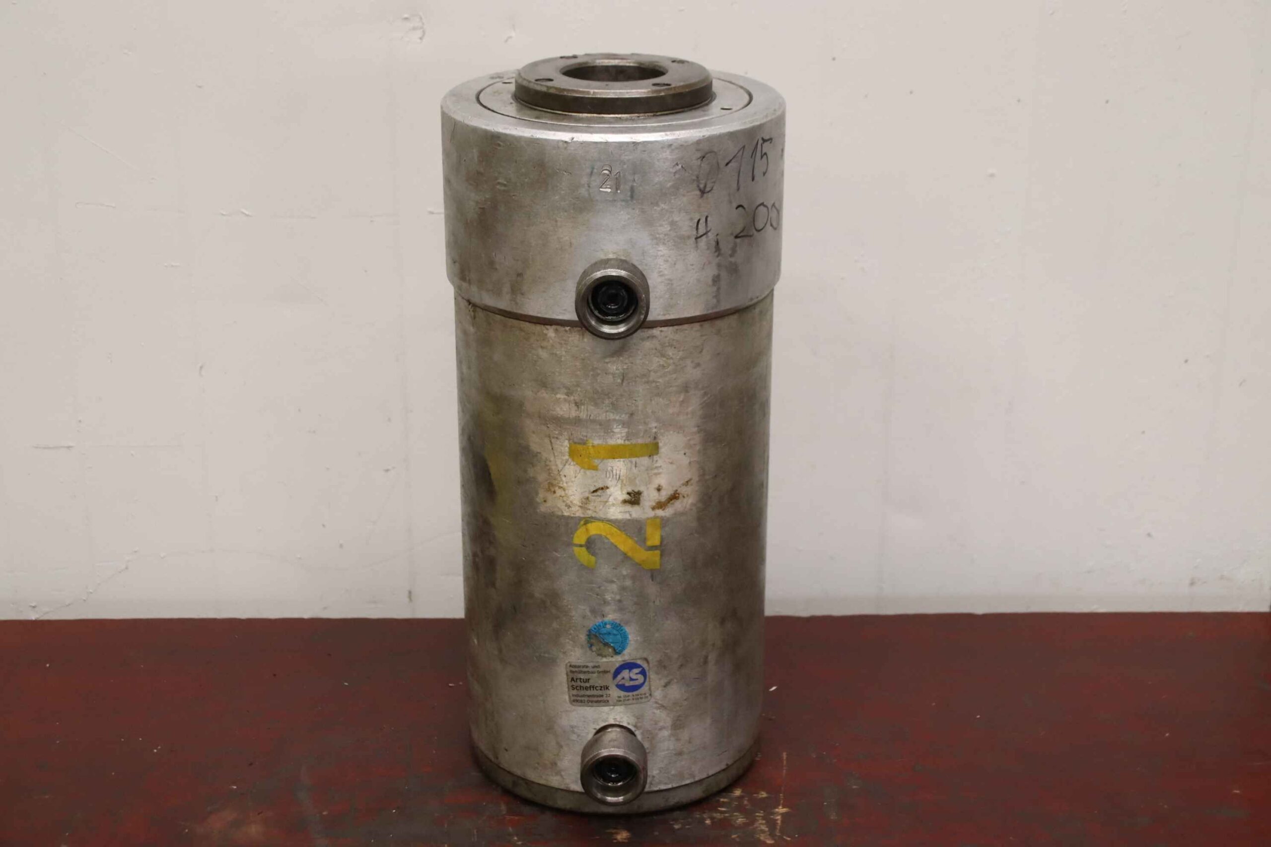 Kurzhub-Schwerlastzylinder von unbekannt - Hub 200 mm Hohlzylinder – Bild 4