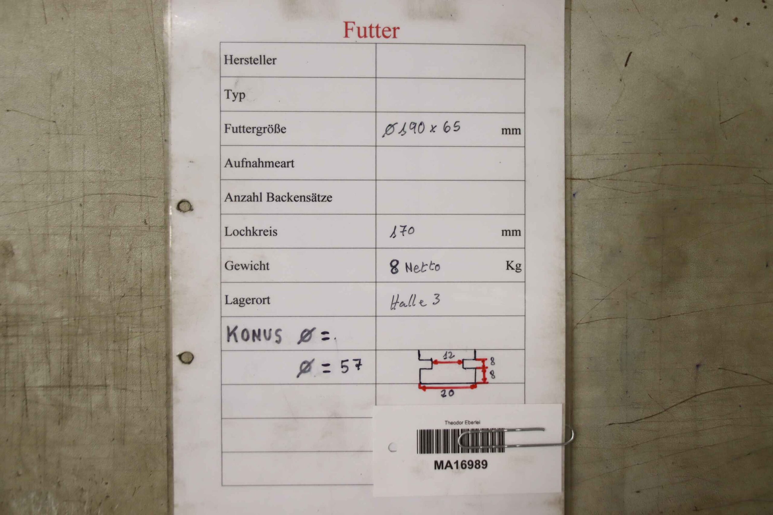 Vierbackenfutter von unbekannt - Ø 190 mm – Bild 6